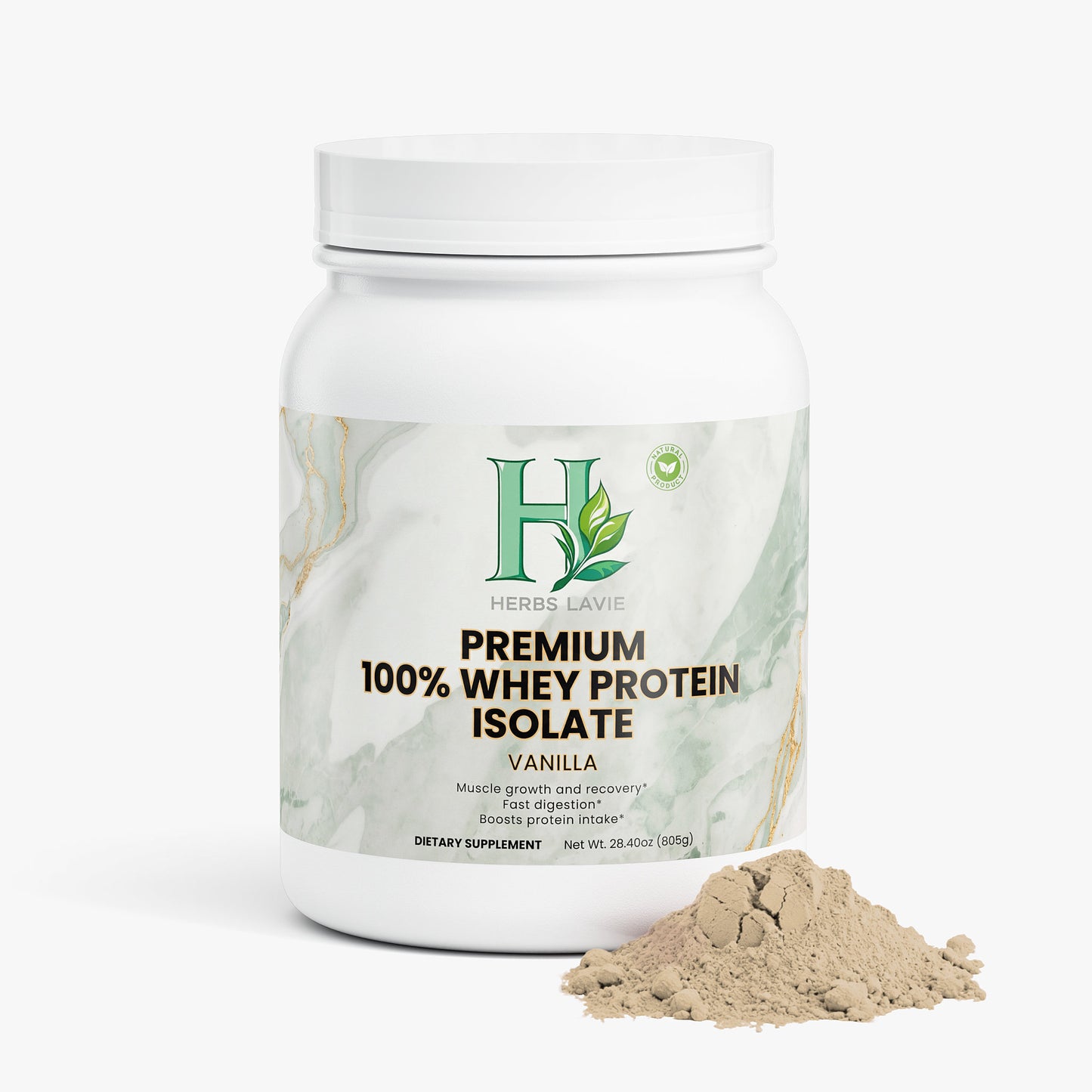 PREMIUM 100% Whey Protein Isolate (Vanilla)