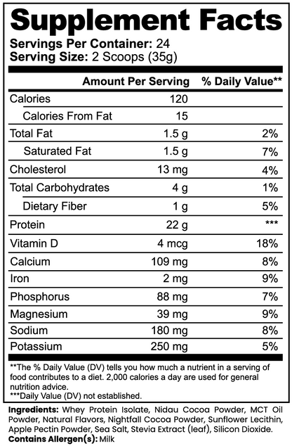 PREMIUM 100% Whey Protein Isolate (Chocolate)